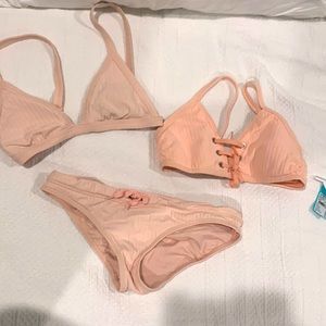 Seafolly bikini set peach
